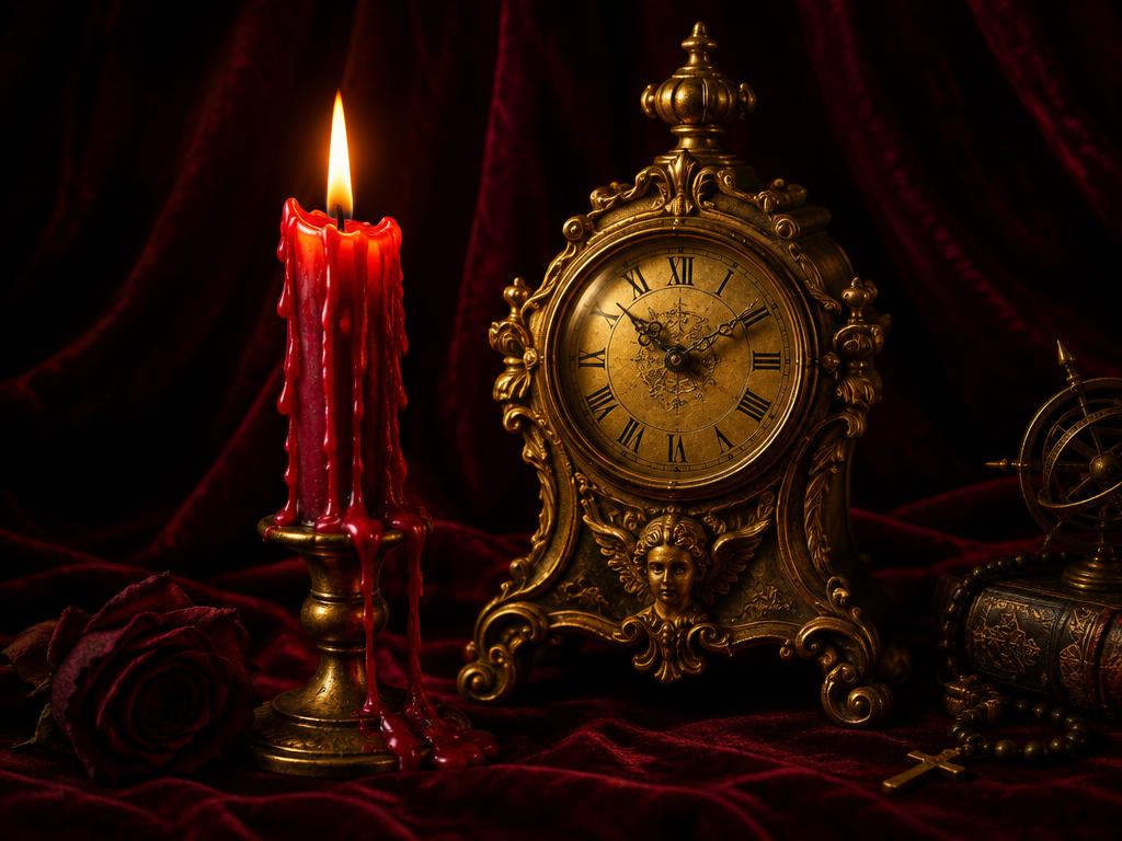 Vela y reloj